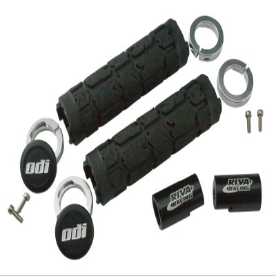 Riva Spark Billet Handlebar Extension Kit with ODI Lock-On Racing Grips (for Sea-Doo / Fits All 2016-2019 Spark Models)