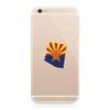 2X - Arizona State Shaped Flag Cell Phone Sticker Self Adhesive Vinyl Decal Sticker AZ Vinyl Made in USA view 1