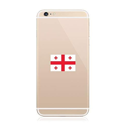 2X - Georgian Flag Cell Phone Sticker Decal Vinyl Made in USA