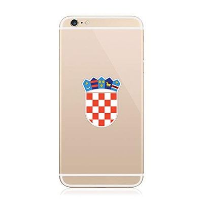 2X - Croatian Coat of Arms Cell Phone Sticker Die Cut Decal Self Adhesive Vinyl Made in USA