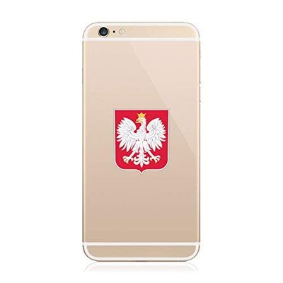 2X - Polish Coat of Arms Cell Phone Sticker Die Cut Decal Self Adhesive Vinyl Made in USA