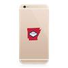2X - Arkansas State Shaped Flag Cell Phone Sticker Self Adhesive Vinyl Decal Sticker AR Vinyl Made in USA view 1