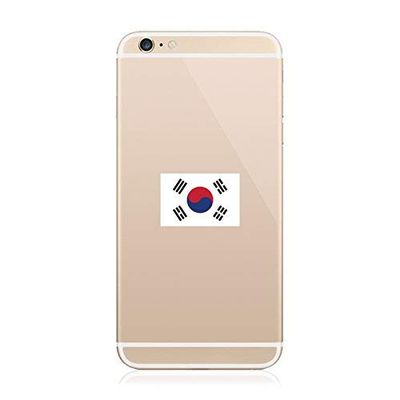 2X - South Korean Flag Cell Phone Sticker Decal Vinyl Made in USA
