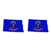 Two Pack North Dakota State Shaped Flag Sticker Self Adhesive Vinyl Decal Sticker ND Made in USA view 1