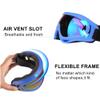 LJDJ Motorcycle Goggles - Glasses Set of 2 - Dirt Bike ATV Motocross Anti-UV Adjustable Riding Offroad Protective Combat Tactical Military Goggles for Men Women Kids Youth Adult view 3