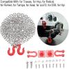 Dilwe RC Car Tow Hook Trailer Chain Set, RC U Shaped Tow Hook Trailer Chain Assemble Parts for RC Climbing Crawler Car Upgrade Part view 3