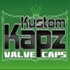 Kustom Kapz Blue Dice Tire Valve Cap Pair Motorcycle ATV Compatible with Harley Truck Hotrod Cycle Trailer rv view 3