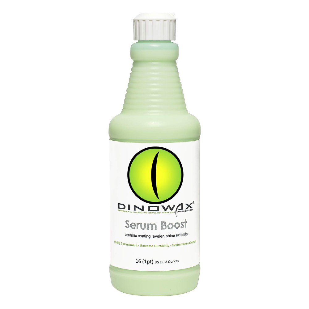 Dinowax Serum BoostTM, Ceramic Coating Leveler and Polisher for Car Detailing, Car Detailing Supplies, Bamboo Lime Scent, Protect Collection (16 Oz)
