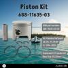 Asaki 688-11635-03 Oversized 0.25 Piston Kit Replacement for Yamaha 48 55 75 85 HP Outboard 1993-2000 view 2