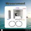 Asaki 688-11635-03 Oversized 0.25 Piston Kit Replacement for Yamaha 48 55 75 85 HP Outboard 1993-2000 view 4