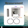 Asaki 688-11636-03 Oversize 0.50 Piston Kit Replacement for Yamaha 48 55 75 85 HP Outboard 1993-2000 view 4