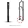 Fork Thru Axle, 100 * 15mm Front Hubs Tube Fork Shaft Axle for Rock Shox Front view 4