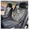 BREMER SITZBEZGE Measure Car Seat Covers Compatible with Ford Galaxy 3 Driver & Passenger Set from 2015-2019 / Car Seat Covers Protective Cover Set Car Seat Covers Pack of 2 in Black/Grey Pattern view 2