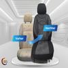 BREMER SITZBEZGE Measure Car Seat Covers Compatible with Ford Galaxy 3 Driver & Passenger Set from 2015-2019 / Car Seat Covers Protective Cover Set Car Seat Covers Pack of 2 in Black/Grey Pattern view 4