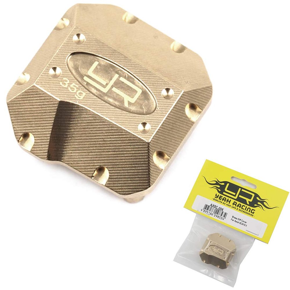 Yeah Racing Brass Diff Cover for Axial SCX10 II (1)