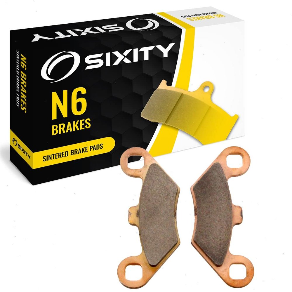 Sixity N6 Rear Sintered Brake Pads compatible with Polaris Outlaw 450 MXR 2009-2010 Complete Set