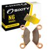 Sixity N6 Rear Sintered Brake Pads compatible with Polaris Outlaw 450 MXR 2009-2010 Complete Set view 1