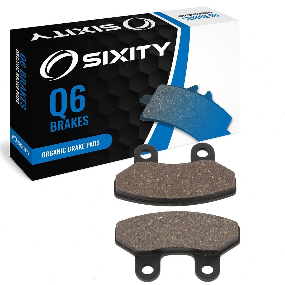 Sixity Q6 Organic Brake Pads FA306 Front Replacement Kit Full Complete