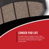 Sixity C6 Front Ceramic Brake Pads compatible with Suzuki RM250 K 1989 Complete Set view 2