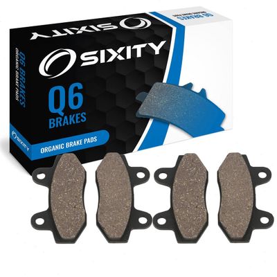 Sixity Q6 Front Organic Brake Pads compatible with Hyosung GV650 2006-2011 Complete Set