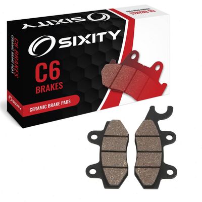 Sixity C6 Front Ceramic Brake Pads compatible with Suzuki RMX250 R S 1994-1995 Complete Set