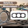27-822844-1 18-3864 Head Gasket Replacement for Mercury 135-200 HP 140 Jet EFI 2.5L Outboard Motors view 4