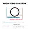 Hub Centric Ring Set 73mm Wheel Bore OD To 66.56mm Hub ID Compatible With Mercedes Benz view 3