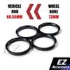 Hub Centric Ring Set 73mm Wheel Bore OD To 66.56mm Hub ID Compatible With Mercedes Benz view 4