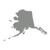 Applicable Pun Alaska State Shape - Vinyl Decal for Outdoor Use on Cars, ATV, Boats, Windows and More - Middle Grey 7 inch view 1