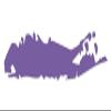 Applicable Pun Long Island Shape - Vinyl Decal for Outdoor Use on Cars, ATV, Boats, Windows and More - Lavendar 8 inch view 1