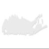 Applicable Pun Long Island Shape - Vinyl Decal for Outdoor Use on Cars, ATV, Boats, Windows and More - White 3 inch view 1