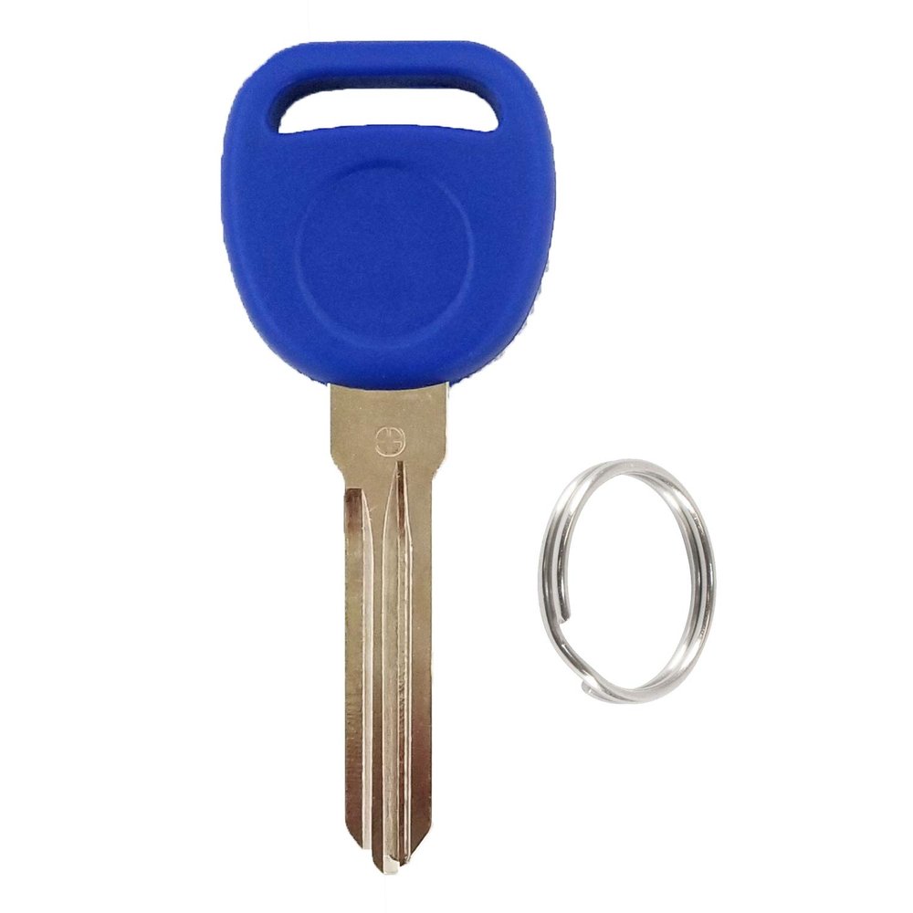 RiKey Security - Blue B111 Transponder Chipped Key for Gm Vehicles Easy DIY Programming ID46