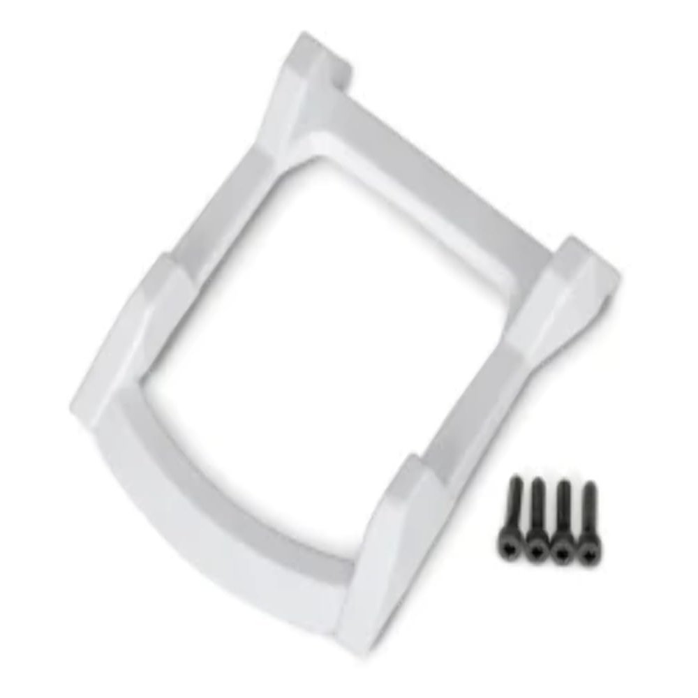 Traxxas 6728A - Skid Plate, roof (Body) (White)/ 3x12 CS (4)