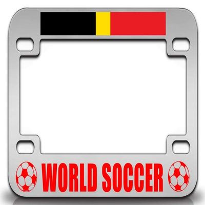 Custom Brother - Belgium Country Nationality Metal Motorcycle License Frame w19