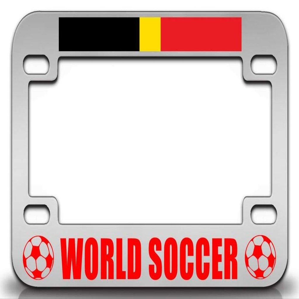 Custom Brother - Belgium Country Nationality Metal Motorcycle License Frame w19