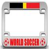 Custom Brother - Belgium Country Nationality Metal Motorcycle License Frame w19 view 1