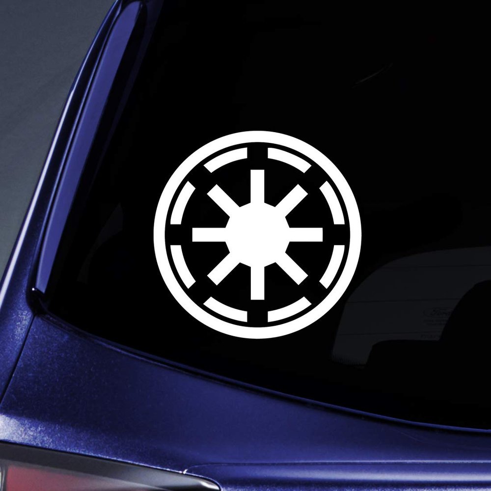World Design Galactic Republic Symbol Notebook Car Laptop 5.5" (White)