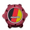 VMS RACING RED OIL CAP Power BRY OIL CAP Emblem in Billet Aluminum Compatible with BMW E38 E65 E66 E67 7 Series 740i 740il 745i 745il 750 750il 760i 760il 95-08 1995-2008 view 1