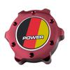 VMS RACING RED OIL CAP Power BRY OIL CAP Emblem in Billet Aluminum Compatible with BMW E38 E65 E66 E67 7 Series 740i 740il 745i 745il 750 750il 760i 760il 95-08 1995-2008 view 3