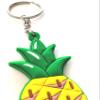 GT//Rotors Pineapple Rubber Keychain Soft Pine Apple PVC Double Sided Car Keys Fob Accessory view 3