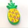 GT//Rotors Pineapple Rubber Keychain Soft Pine Apple PVC Double Sided Car Keys Fob Accessory view 4