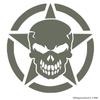 UR Impressions Gry 10in. Army Star Oscar Mike Scourge Decal Vinyl Sticker Graphics for Cars 4X4 Trucks SUV Vans Walls Windows Laptop|Gray|10 inch|URI702-G view 1