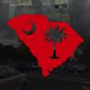 Applicable Pun South Carolina State Flag Map Shape - Vinyl Decal for Outdoor Use on Cars, ATV, Boats, Windows and More - Red 3 inch view 2
