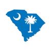 Applicable Pun South Carolina State Flag Map Shape - Vinyl Decal for Outdoor Use on Cars, ATV, Boats, Windows and More - Sky Blue 11 inch view 1