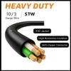 Superior Electric RVA1583 RV Extension Cord 10AWG/3-50 Amp Male NEMA 14-50P to 30 Amp Female NEMA L5-30R, Length 25ft view 4