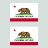 Magnet Two Pack Flag of California Magnetic Vinyl Bear Flag Republic Californian Car Magnet Bumper Sticker view 1