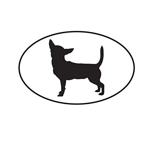 ION Graphics Magnet Chihuahua Euro Oval Magnetic Vinyl Dog Canine pet 5" Car Magnet Bumper Sticker