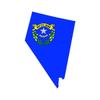 Magnet Nevada State Shaped Flag Magnetic Vinyl NV Car Magnet Bumper Sticker view 1