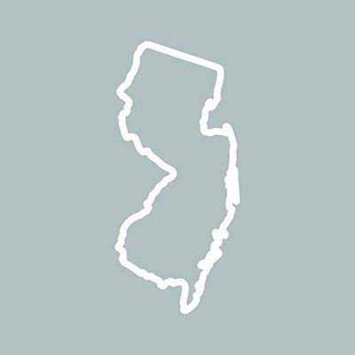 Magnet New Jersey Outline Magnetic Vinyl NJ Car Magnet Bumper Sticker