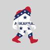 Magnet Arkansas Bigfoot Magnetic Vinyl AR Big Foot Sasquatch yeti Car Magnet Bumper Sticker view 1